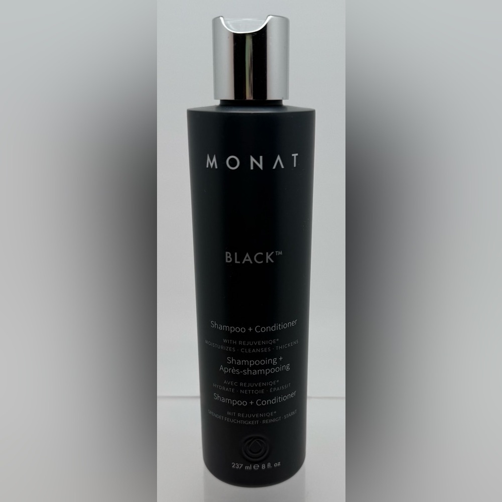 Monat Black Shampoo & Conditioner Combined w/Rejuveniqe Thickens & Moisturizes